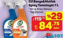 CİF BANYO & MUTFAK SPREY TEMİZLEYİCİ 1 L